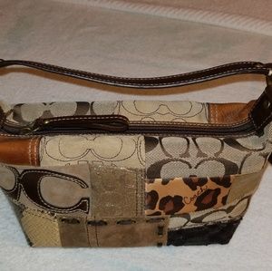 Mini Coach Patchwork Bag